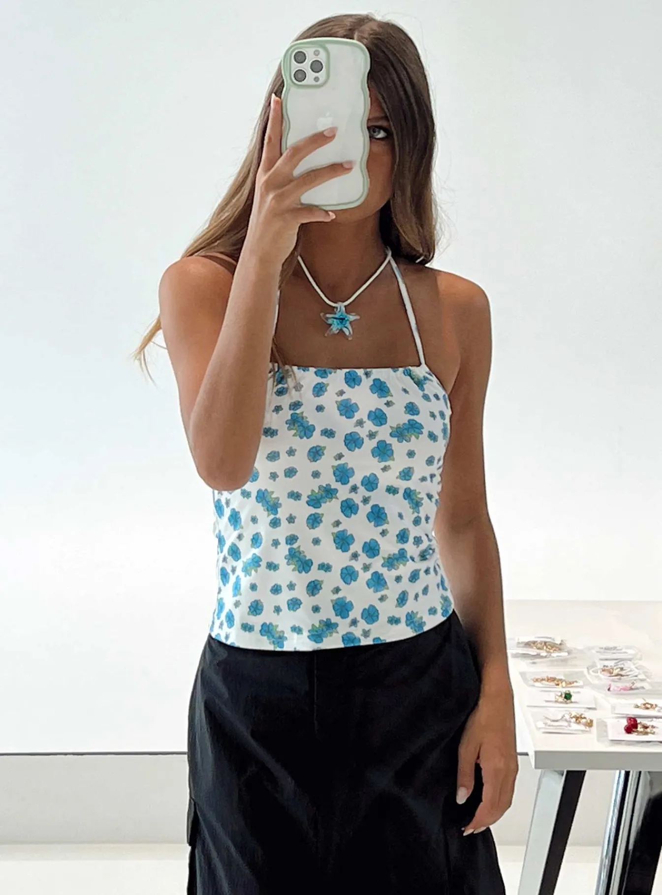 Princess Polly Halt It Top Floral Clearance