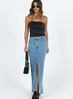 Princess Polly Halt It Top  Black Store
