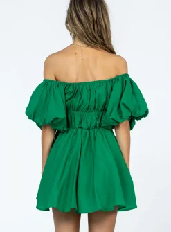 Princess Polly Halton Mini Dress Green Outlet