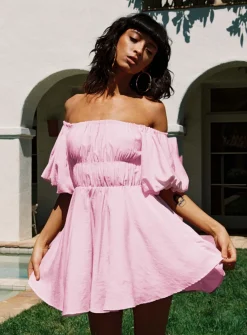 Princess Polly Halton Mini Dress Pink Cheap