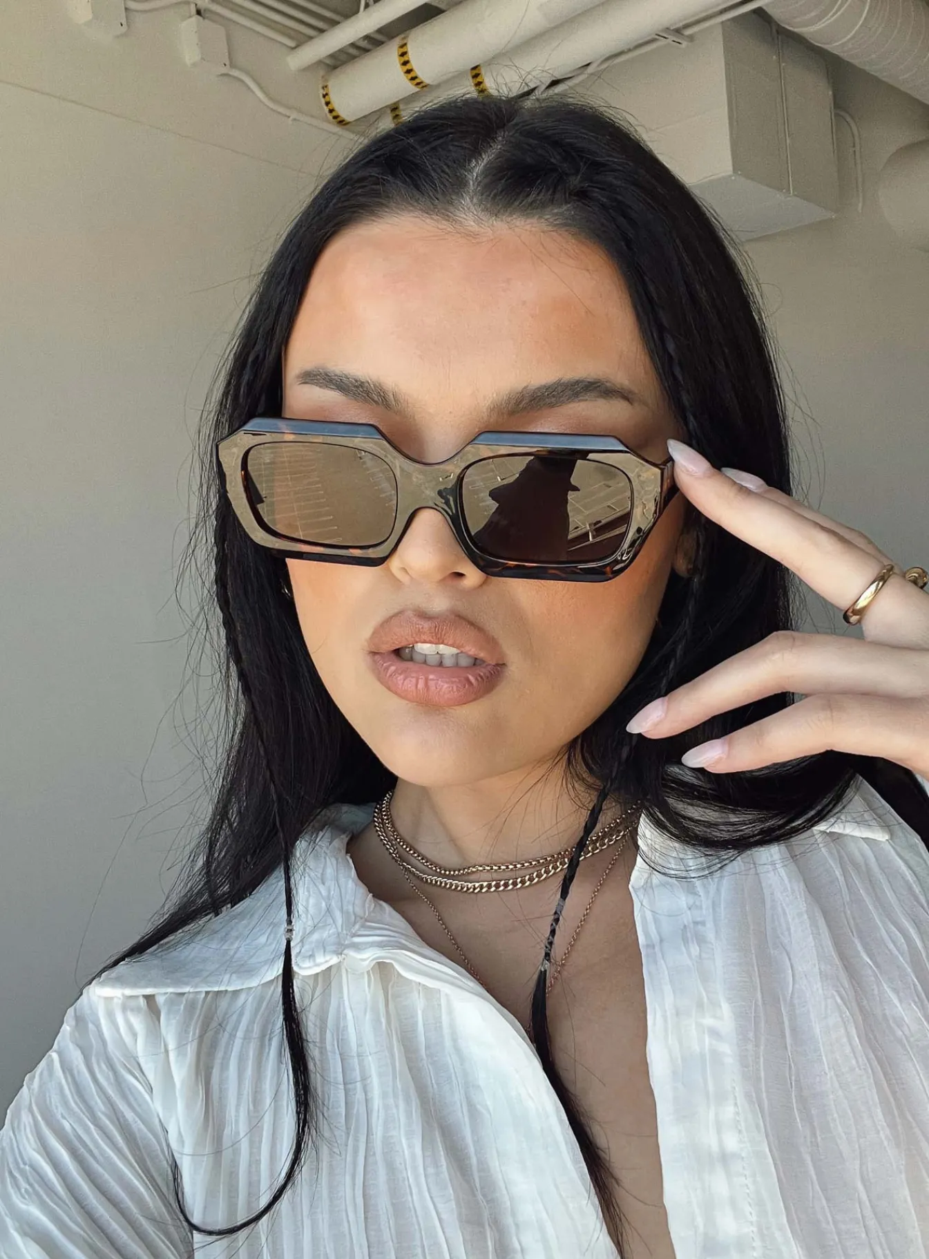 Princess Polly Hampshire Sunglasses Tort Store
