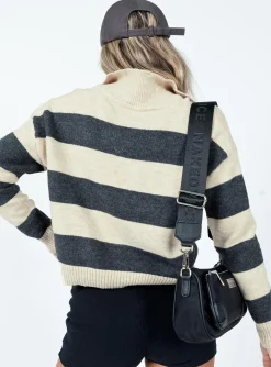 Princess Polly Hampton Sweater  Black Flash Sale