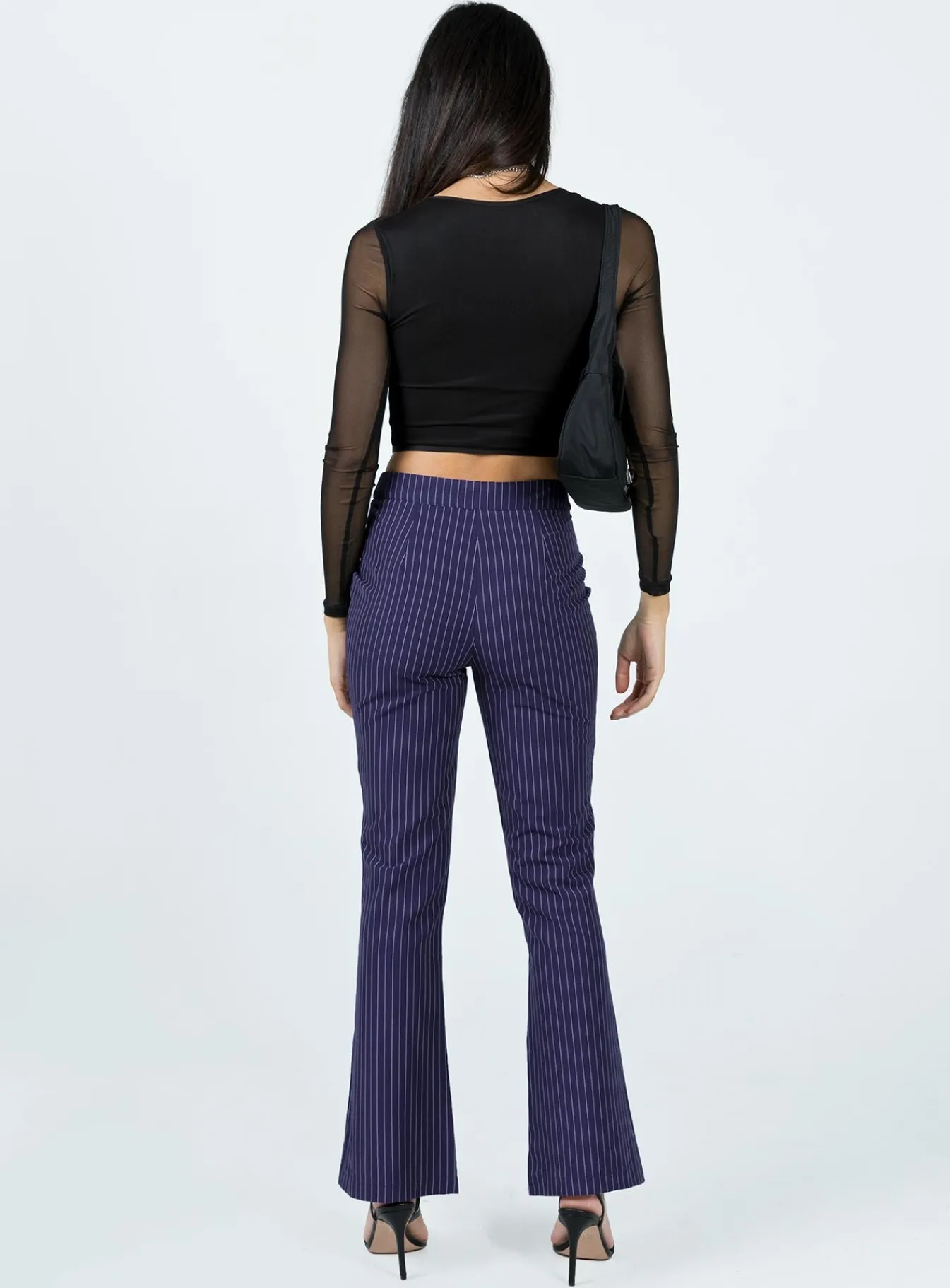 Princess Polly Hargrave Pinstripe Pants Navy Flash Sale
