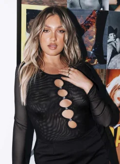 Princess Polly Harlee Long Sleeve Bodysuit  Black Store