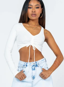Princess Polly Harlow Long Sleeve Top White Best