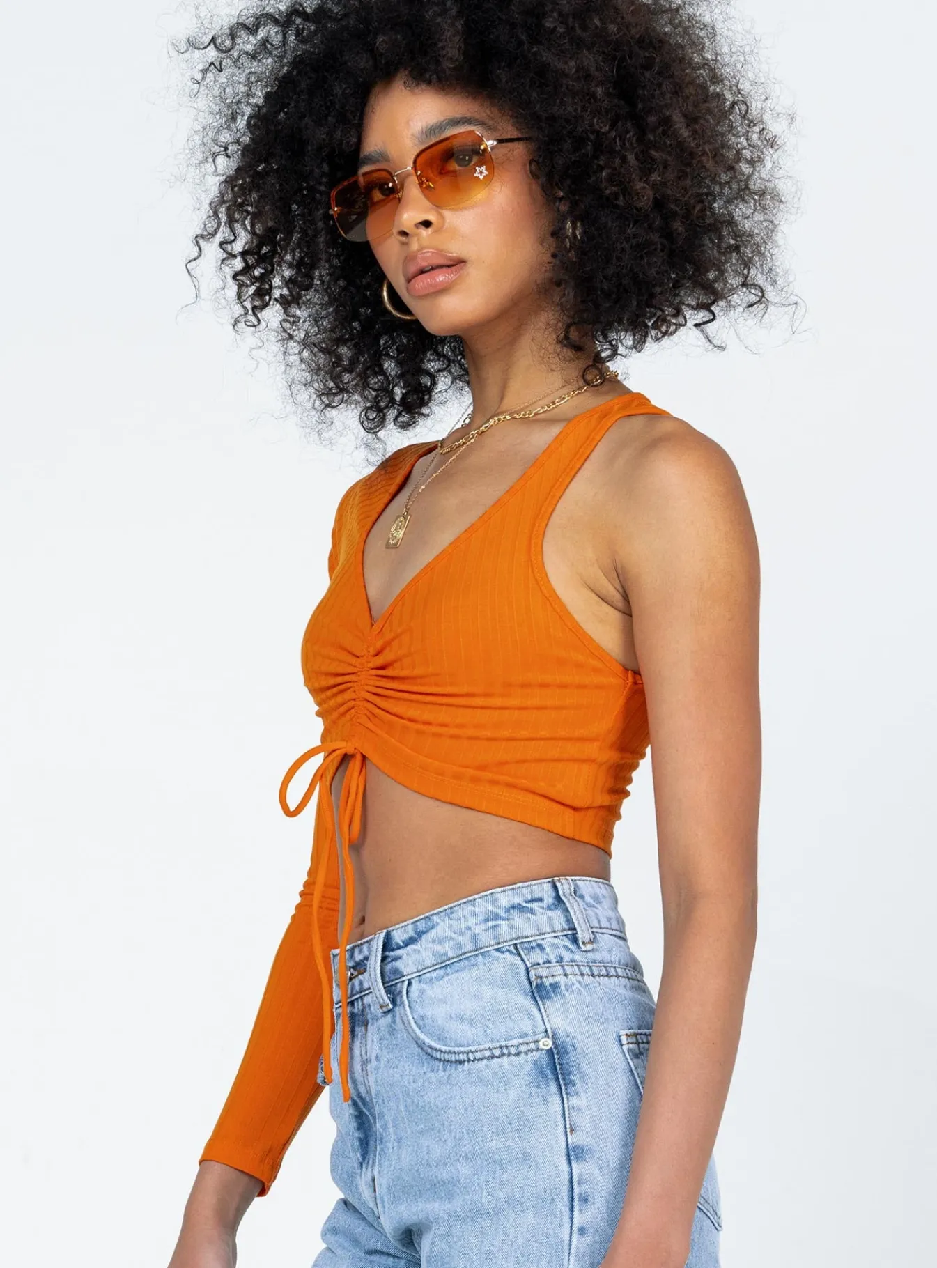 Princess Polly Harlow Long Sleeve Top Orange Best Sale