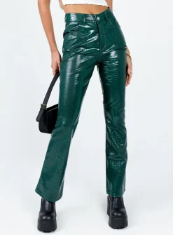 Princess Polly Harmonious Pants Green Fashion