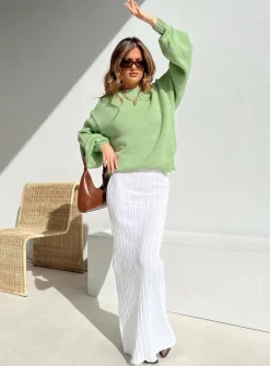 Princess Polly Harmony Sweater Sage Green Store