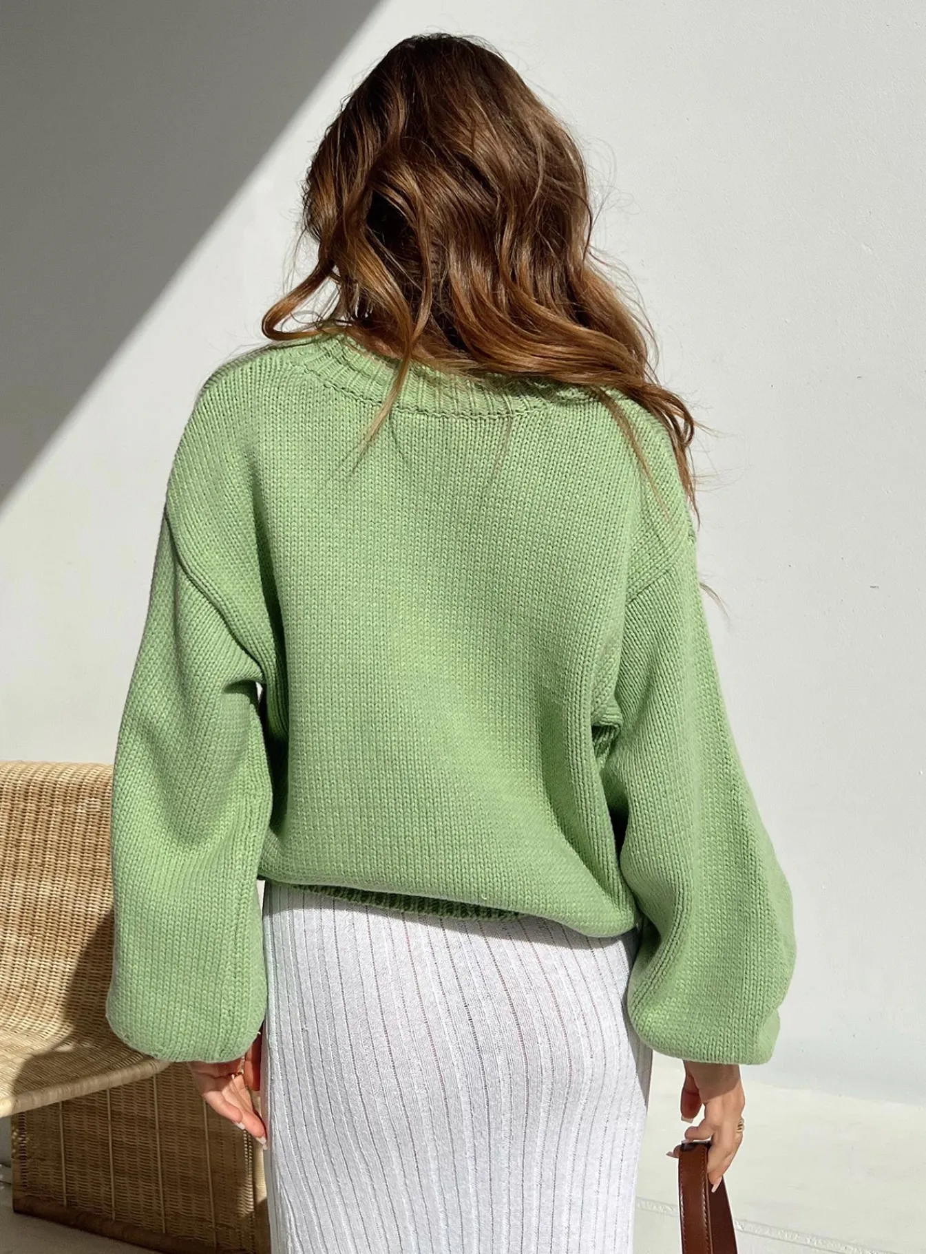 Princess Polly Harmony Sweater Sage Green Store