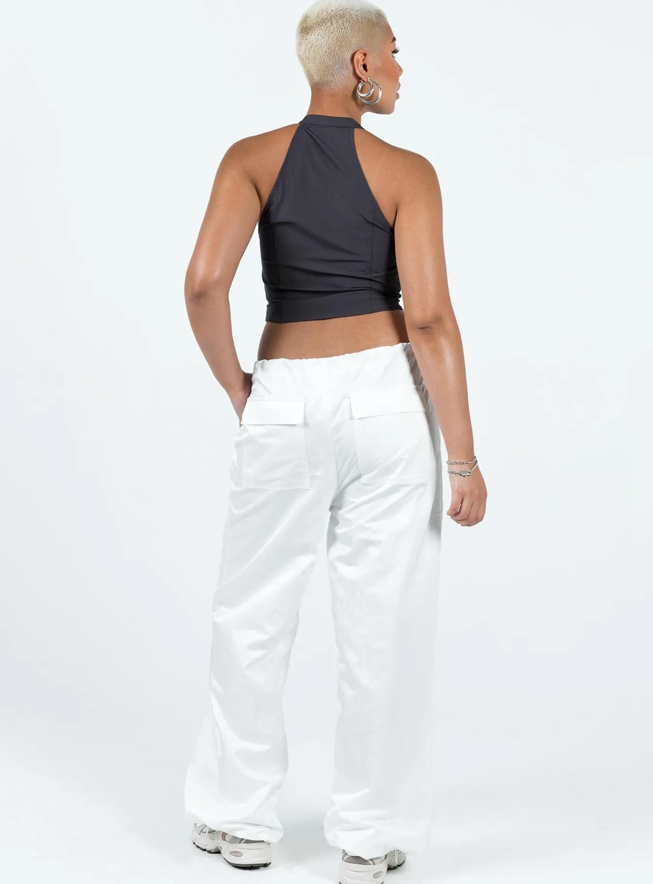 Princess Polly Harran Parachute Pants White Store