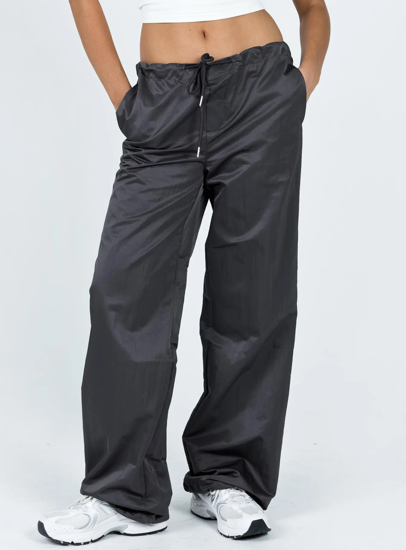 Princess Polly Harran Parachute Pants Grey Outlet