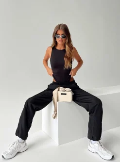Princess Polly Haruko Pants  Black Best Sale