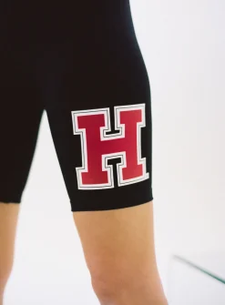 Princess Polly Harvard University Bike Shorts  Black Cheap
