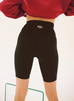Princess Polly Harvard University Bike Shorts  Black Cheap