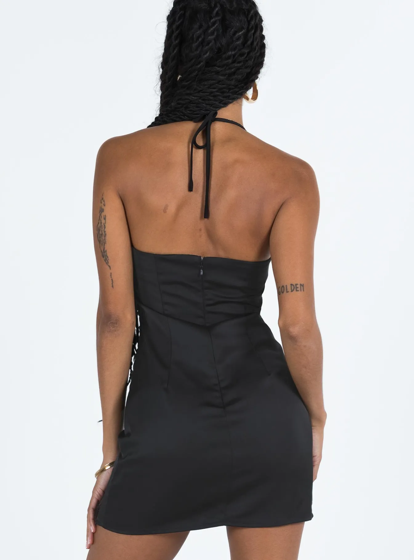 Princess Polly Hassie Mini Dress Black Clearance