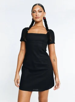 Princess Polly Hastings Mini Dress  Black Fashion