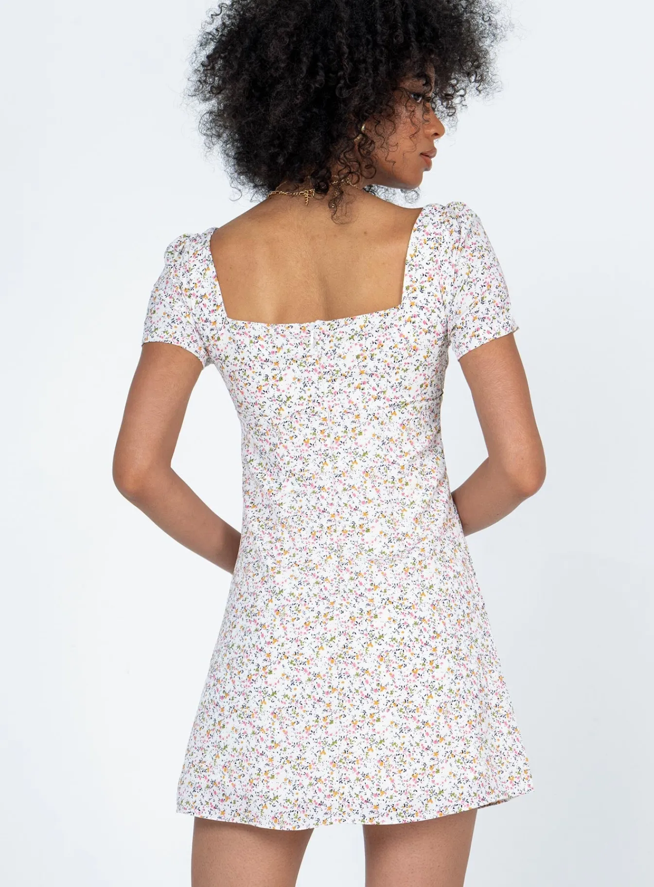 Princess Polly Hastings Mini Dressfloral White Hot