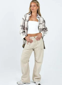 Princess Polly Hatcha Shirt Cream Cheap