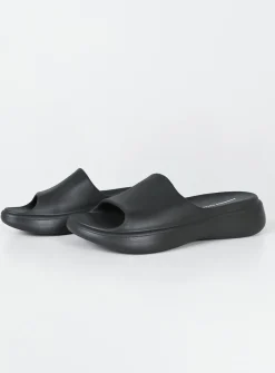 Princess Polly Havana Slides Black Fashion