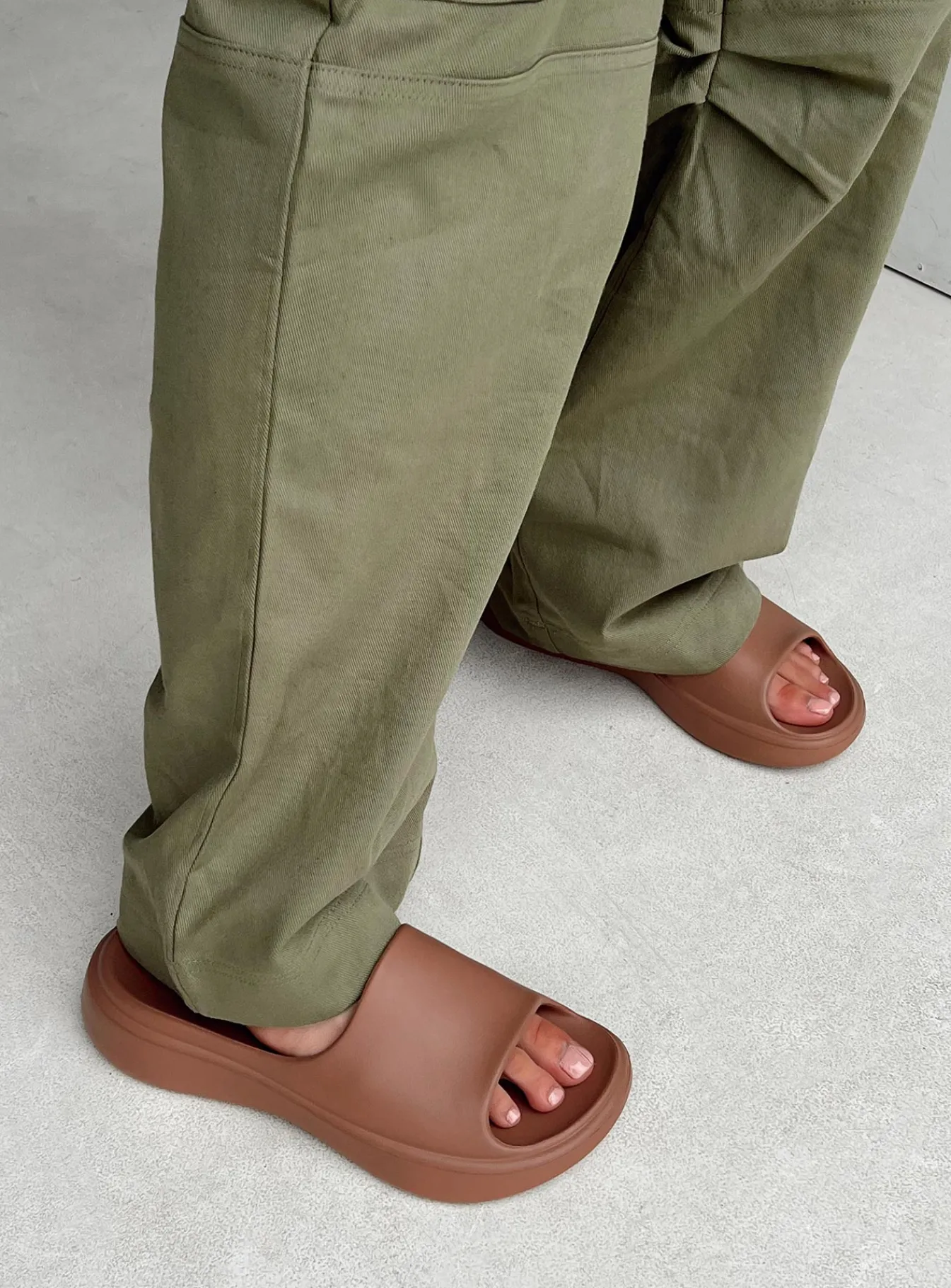 Princess Polly Havana Slides Choc Latte Brown Best