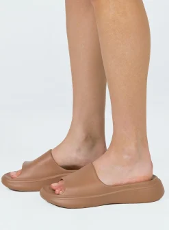 Princess Polly Havana Slides Choc Latte Brown Best