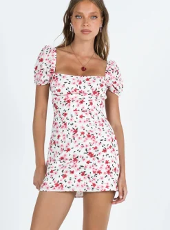 Princess Polly Havena Mini Dress White / Floral Store