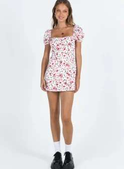 Princess Polly Havena Mini Dress White / Floral Store