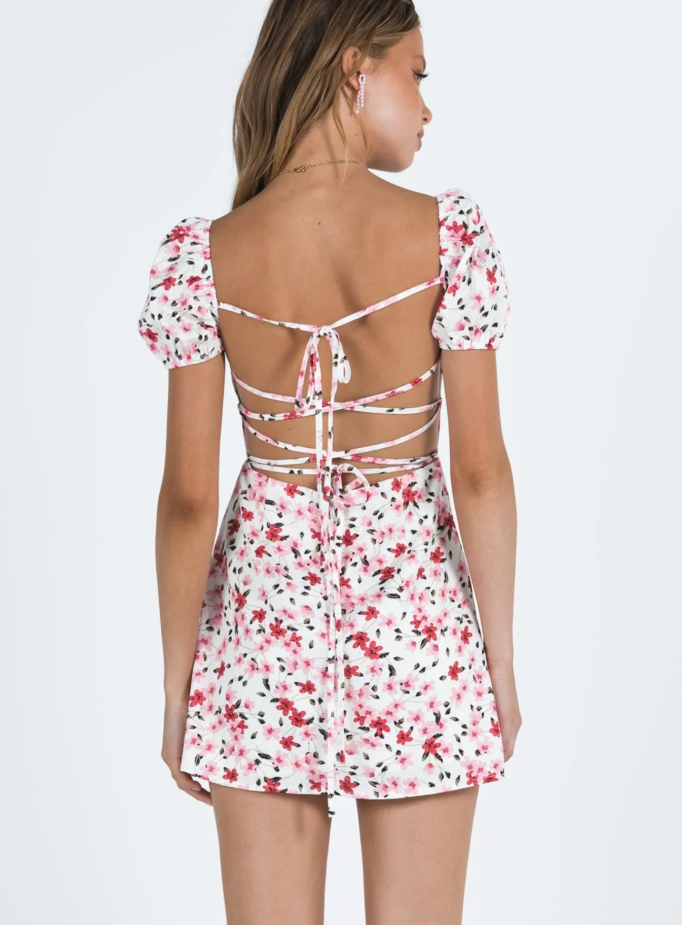 Princess Polly Havena Mini Dress White / Floral Store