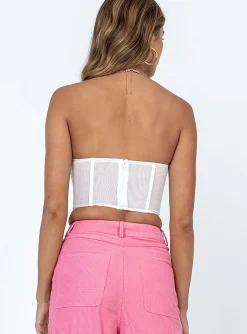Princess Polly Hawker Top  White Outlet