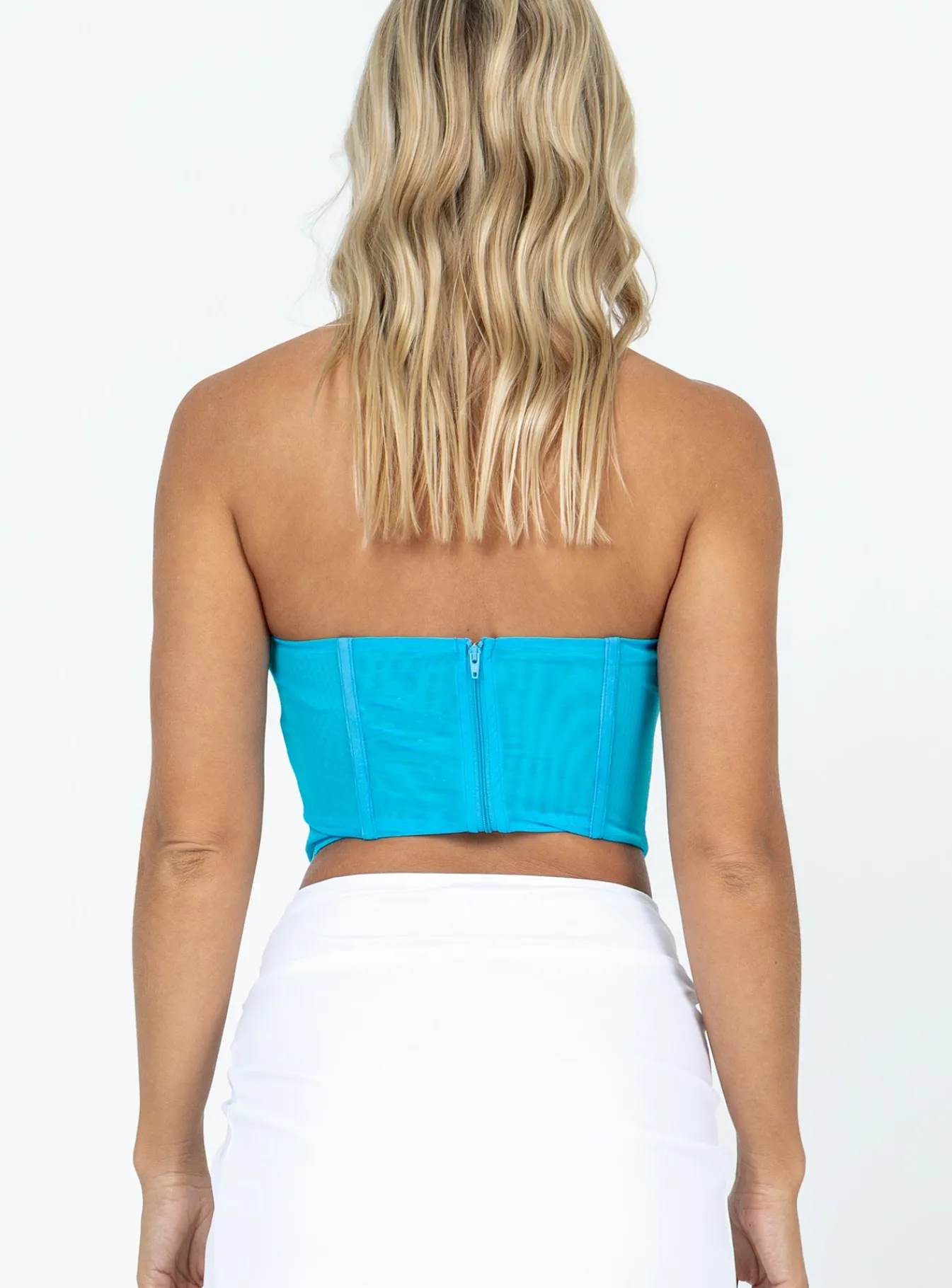 Princess Polly Hawker Top Blue Cheap