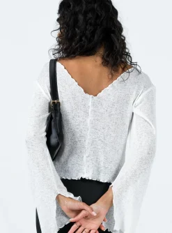 Princess Polly Hawksley Long Sleeve Top White Hot