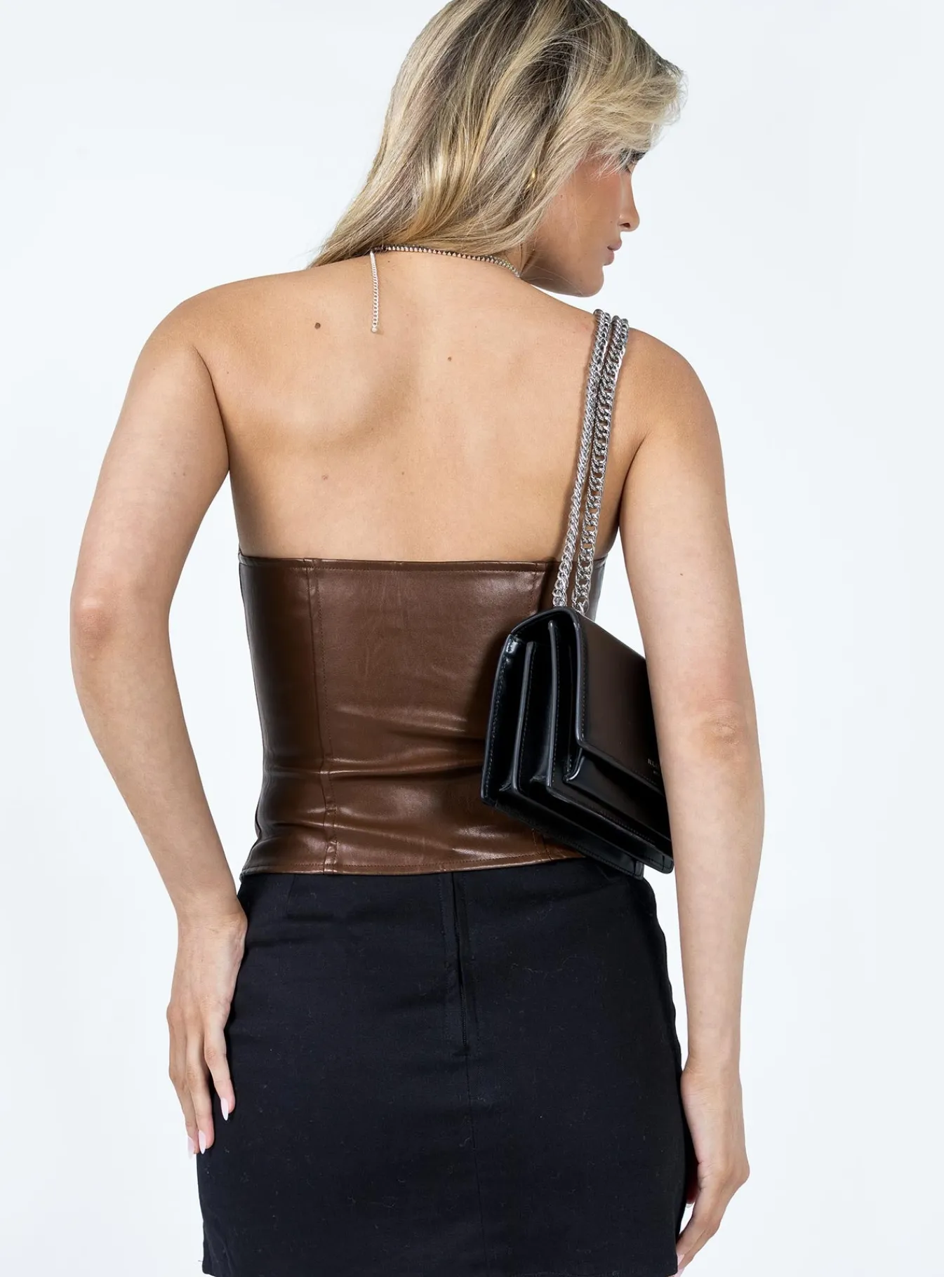 Princess Polly Hayes Longline Bustier Brown Best Sale