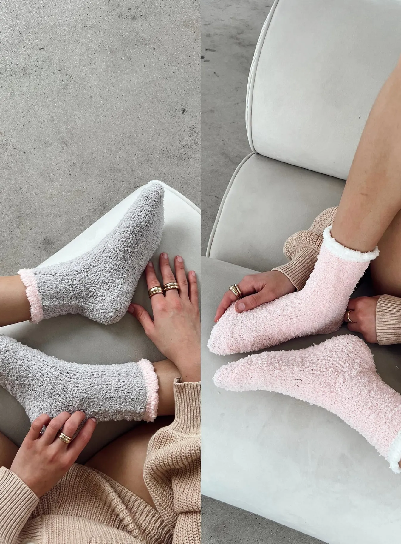Princess Polly Hayes Sock Pack Pink / Grey Clearance