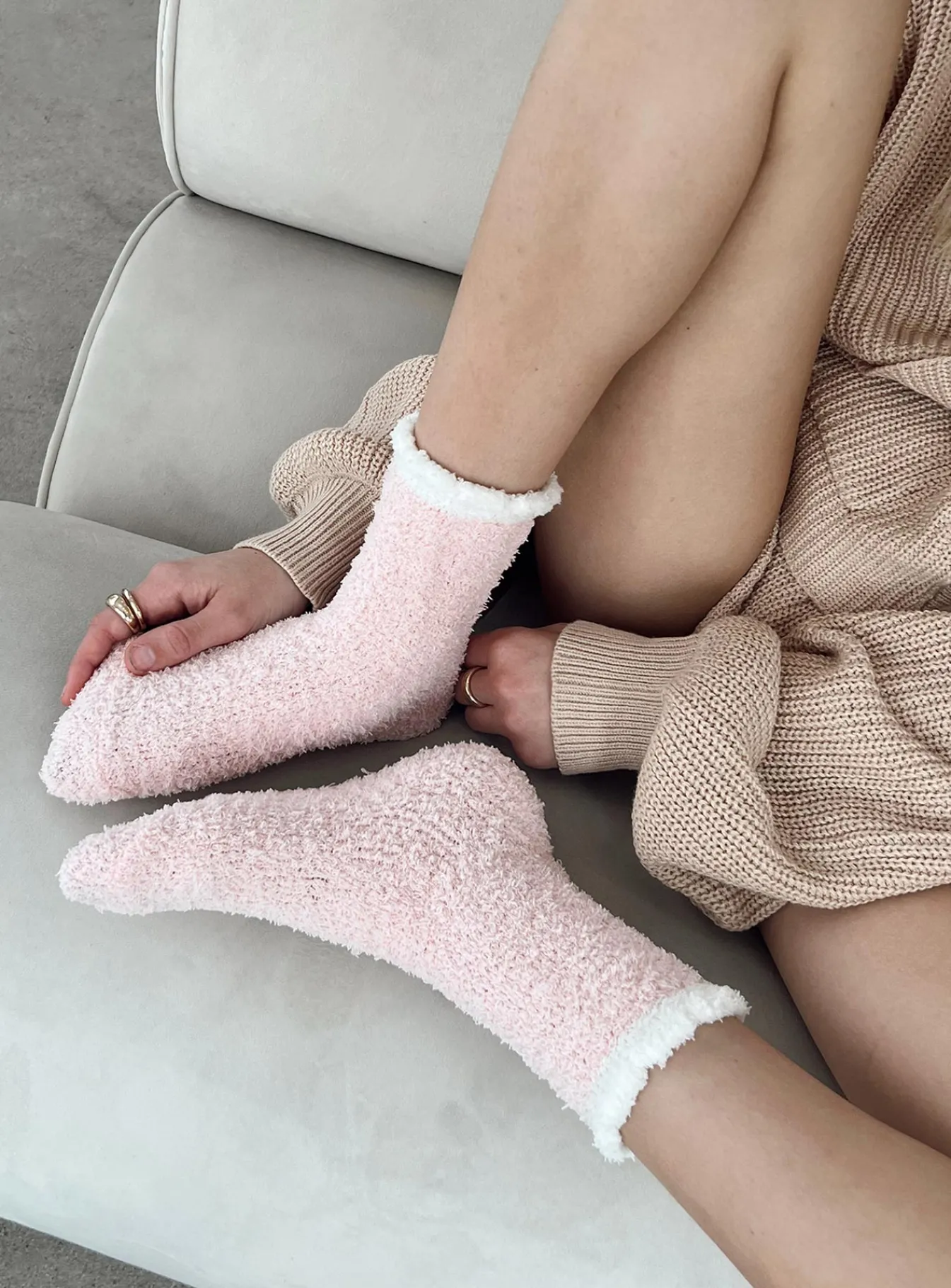 Princess Polly Hayes Sock Pack Pink / Grey Clearance