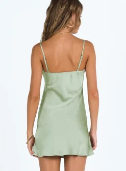 Princess Polly Hazell Mini Dress Sage Shop