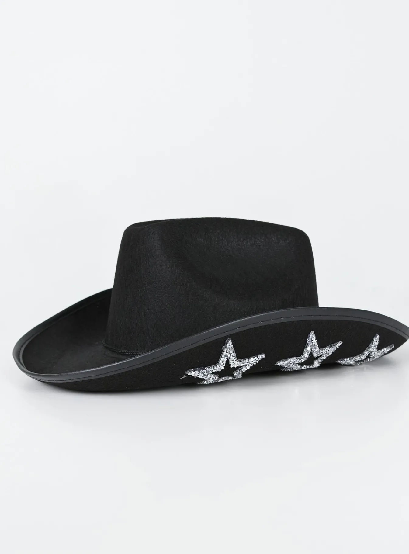Princess Polly Headline Cowboy Hat Black Hot