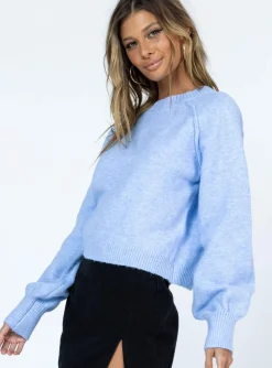Princess Polly Helenna Sweater Blue Best Sale