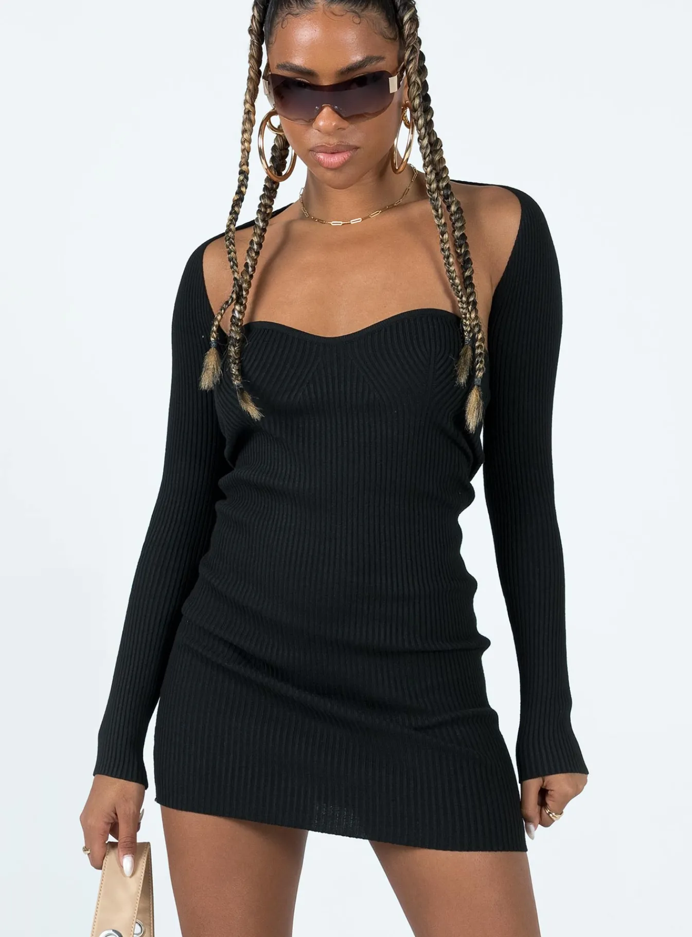 Princess Polly Hellie Mini Dress Black Flash Sale