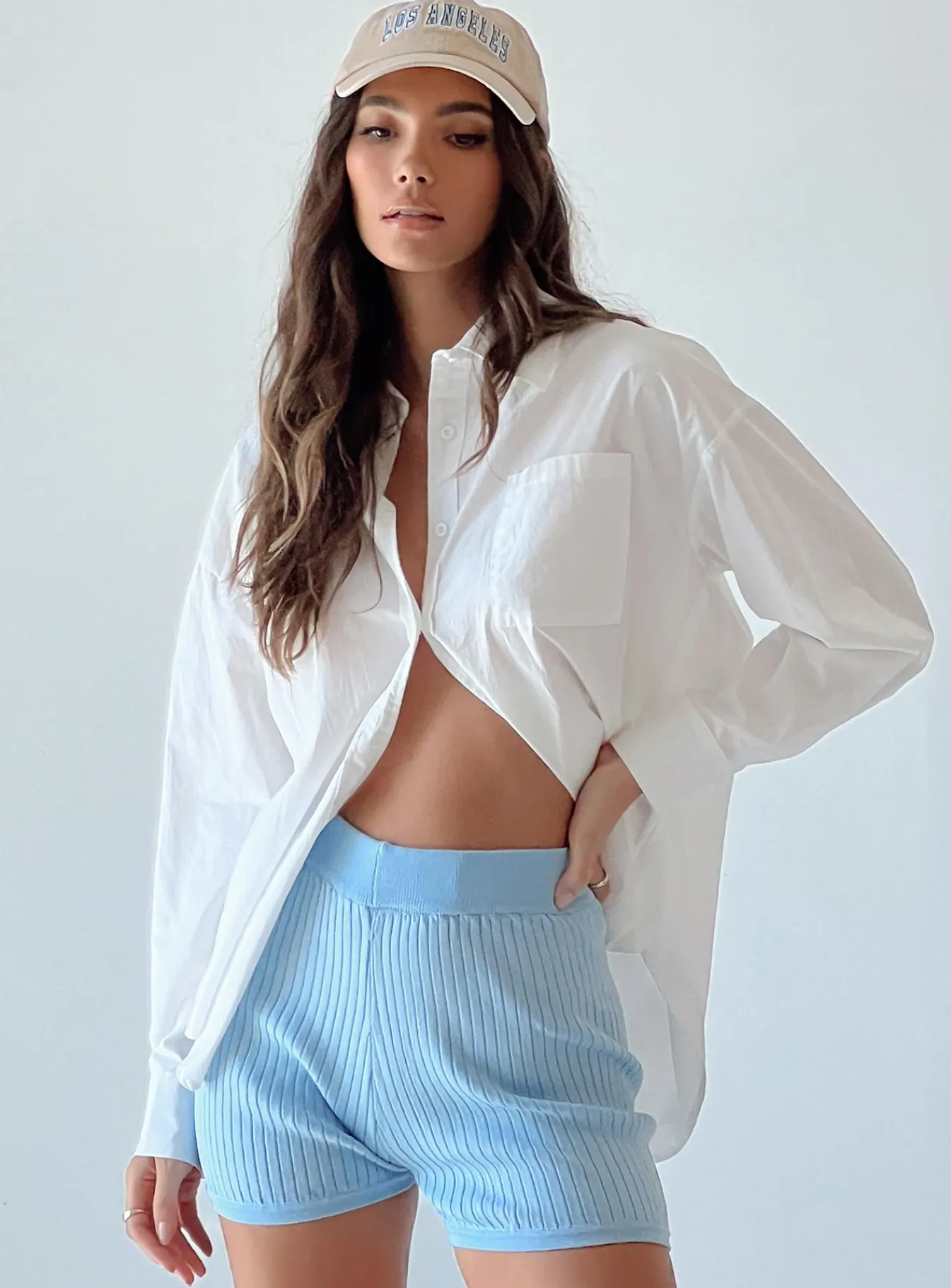 Princess Polly Hendricks Shorts Blue Fashion