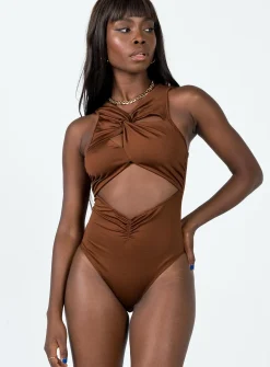 Princess Polly Hendrix Bodysuit  Brown Hot