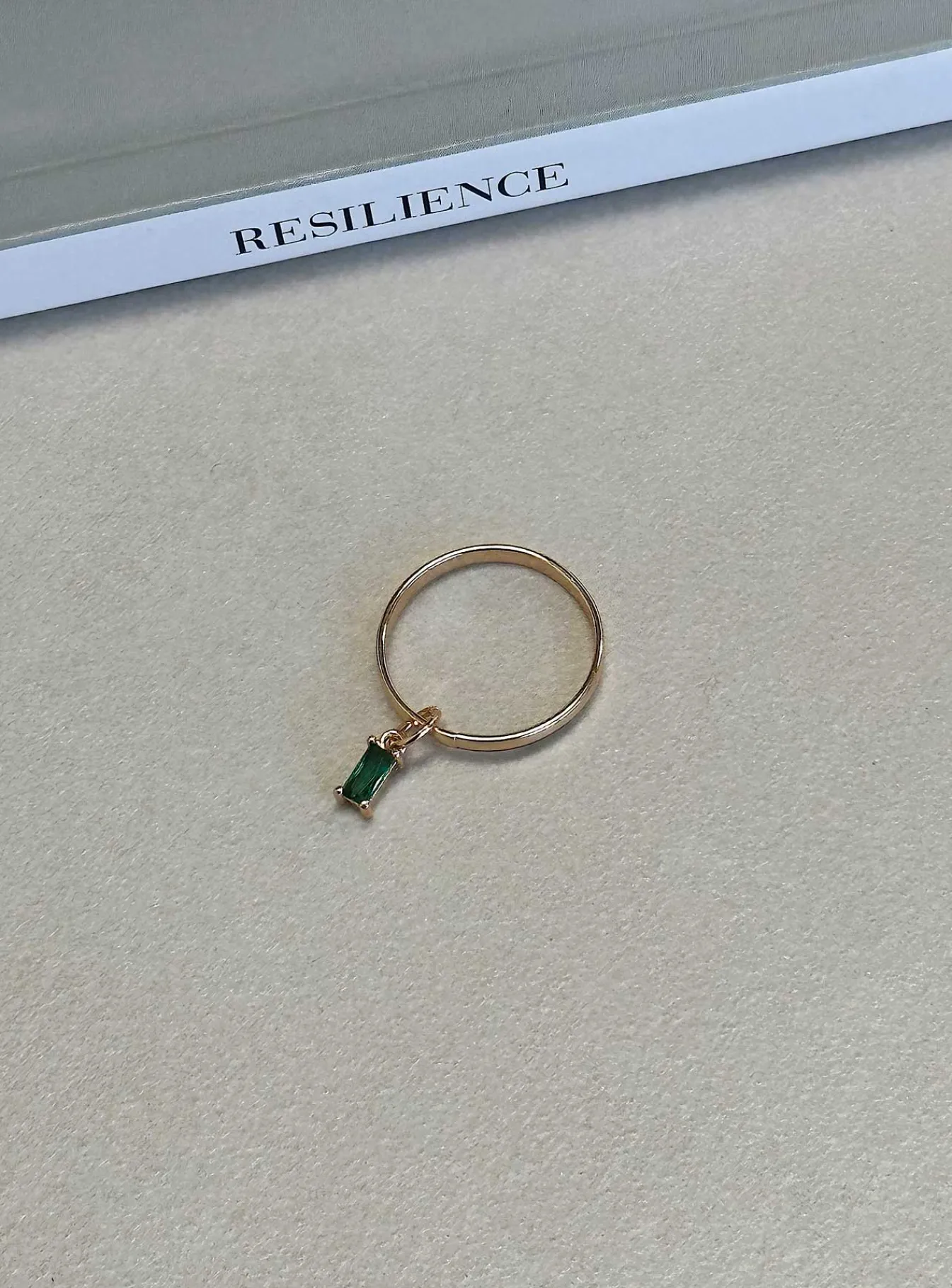 Princess Polly Henney Ring Green / Gold Shop