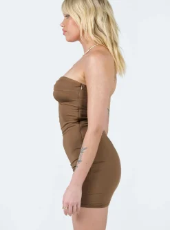 Princess Polly Henriette Mini Dress Brown Online