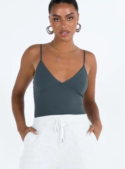 Princess Polly Henwick Bodysuit  Steel Hot