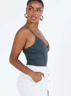 Princess Polly Henwick Bodysuit Steel Hot