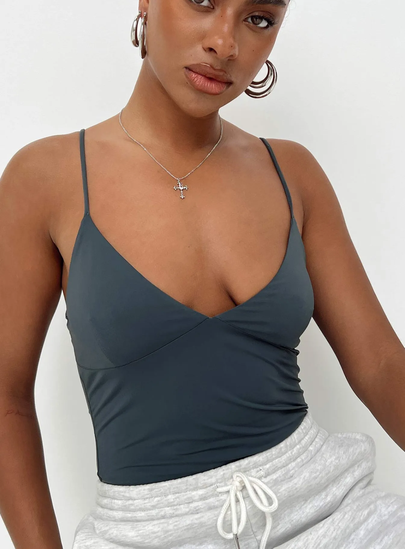 Princess Polly Henwick Bodysuit Steel Hot