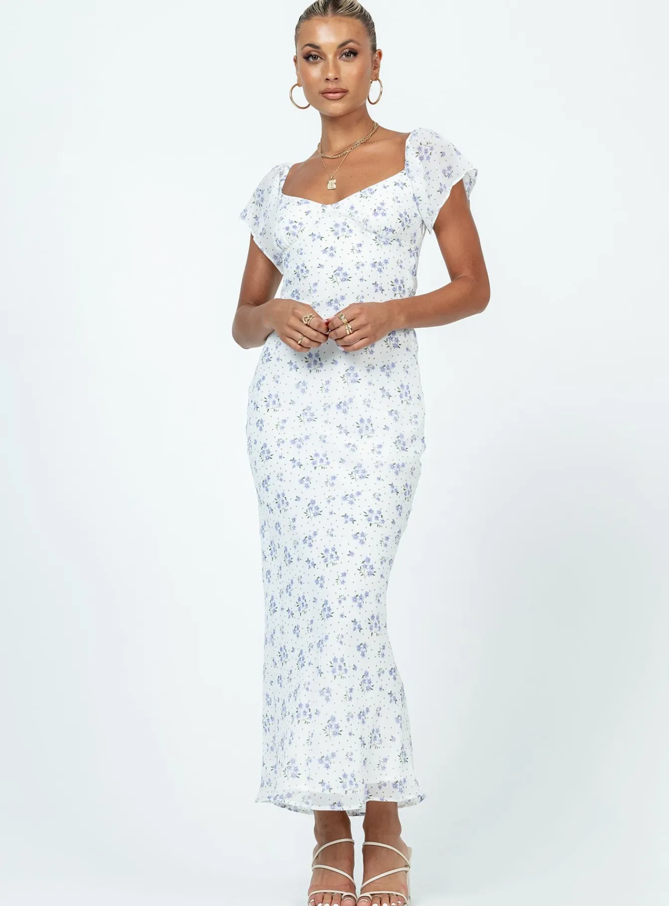 Princess Polly Hera Maxi Dressfloral White Best Sale