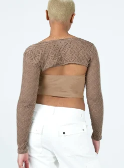 Princess Polly Herloom Bolero Brown Cheap