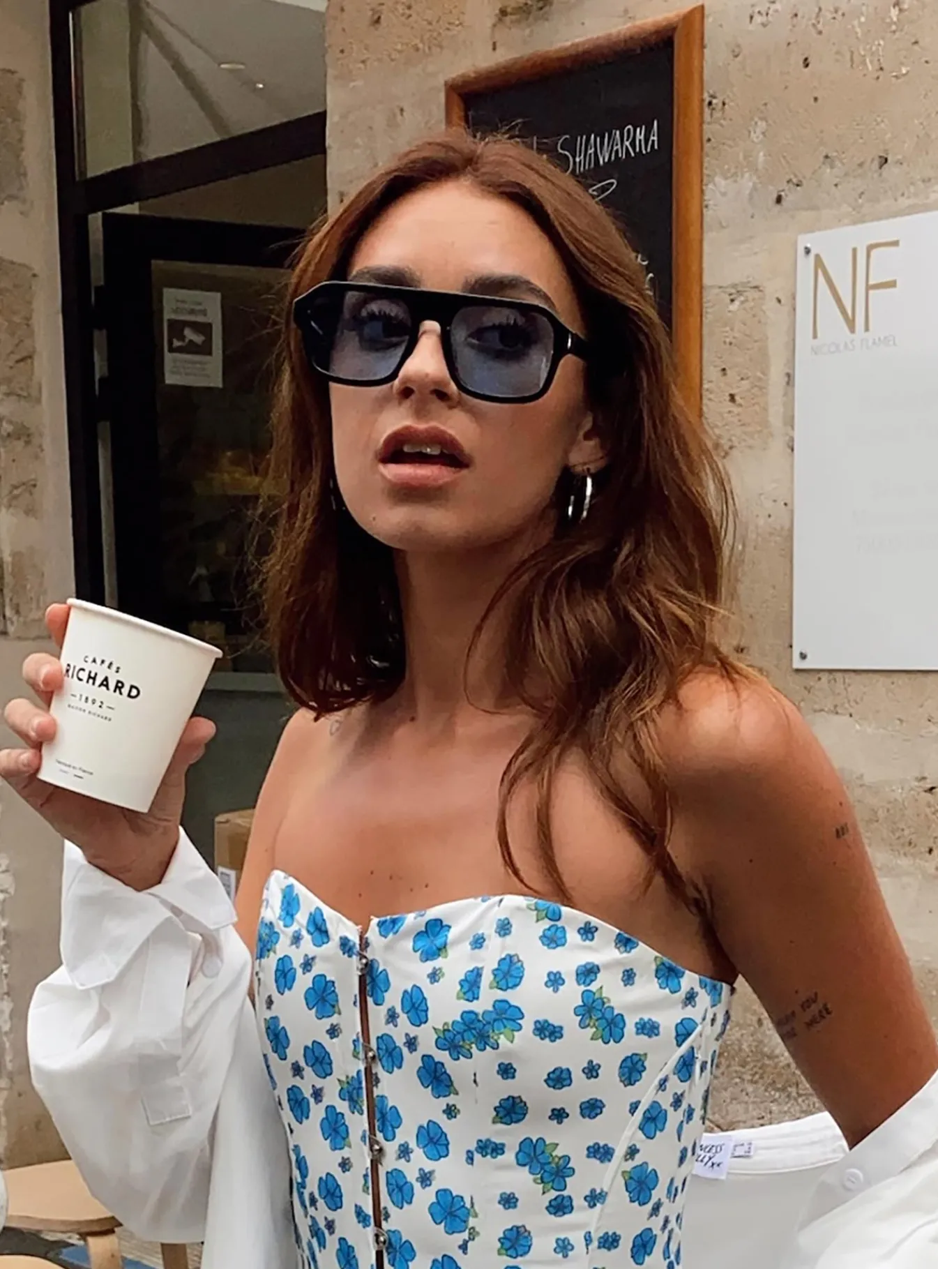 Princess Polly Hetley Sunglasses/ Blue Black Shop
