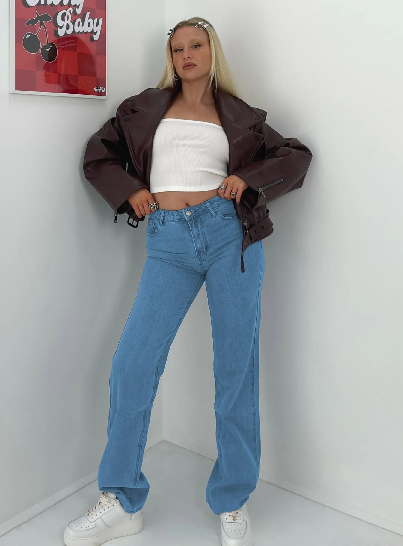 Princess Polly Hewie Mom Jeans Denim Outlet