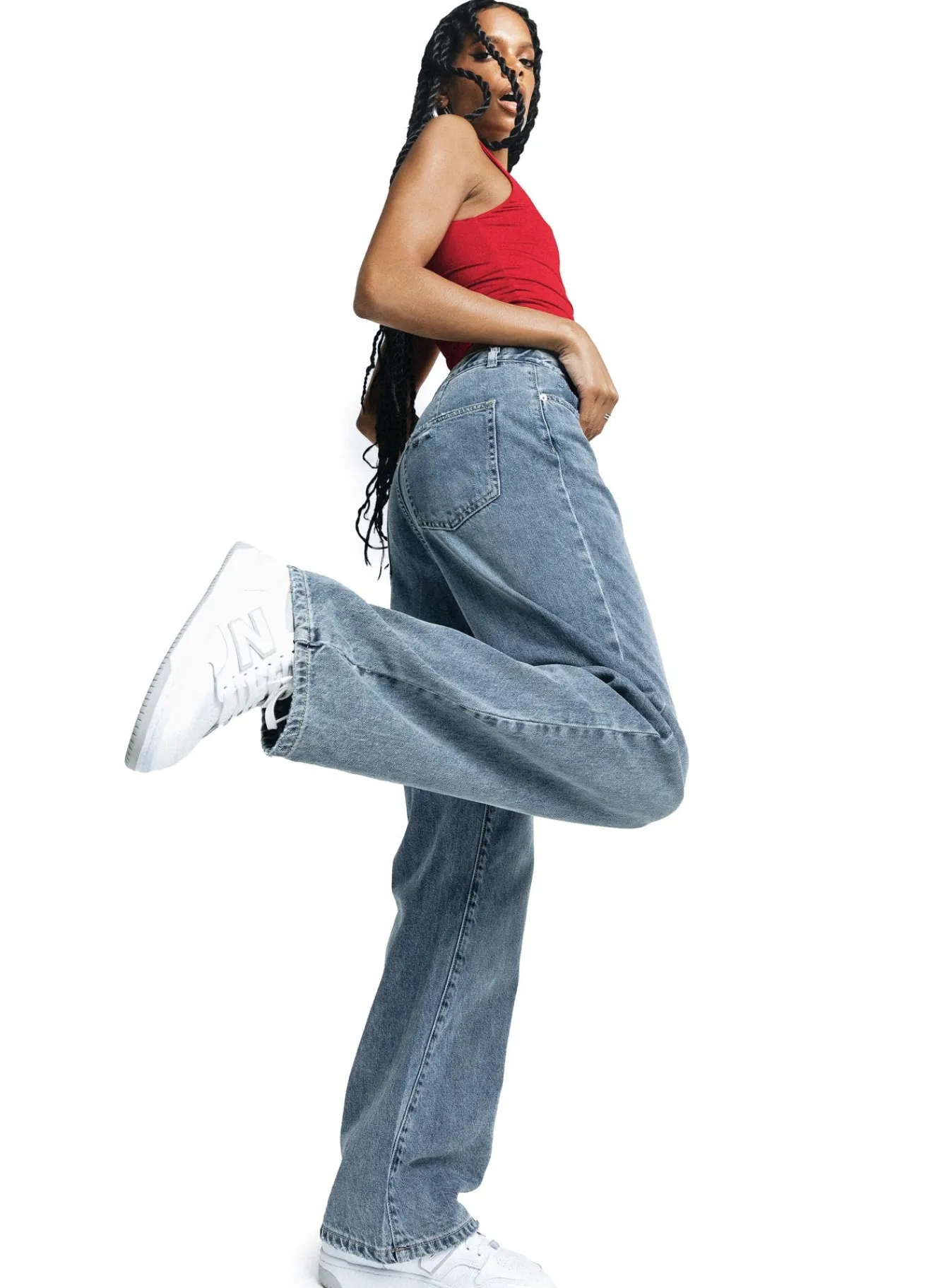 Princess Polly Hoban Jeans Mid Wash Denim Hot